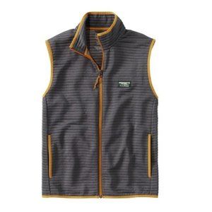 LL Bean Airlight Vest Mens L Large Slightly Fitted Platinum Heather Gray Vest